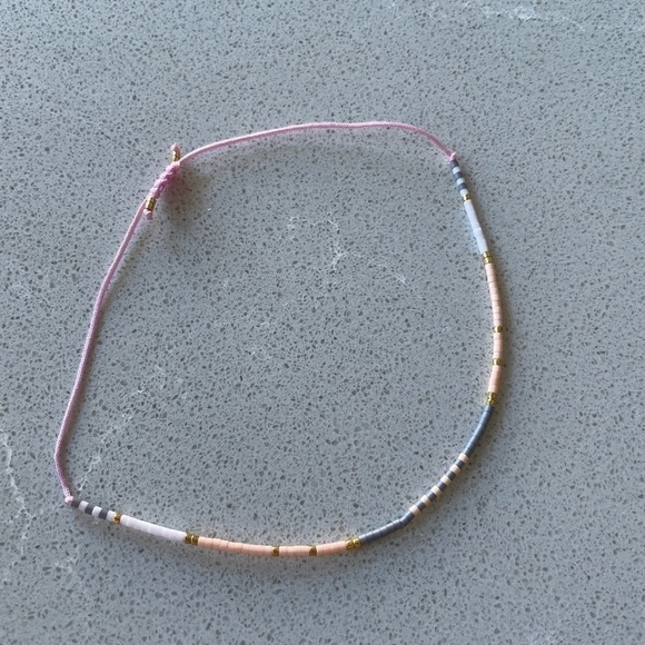 Handmade Beaded Adjustable String Bracelet - Picture 2 of 3